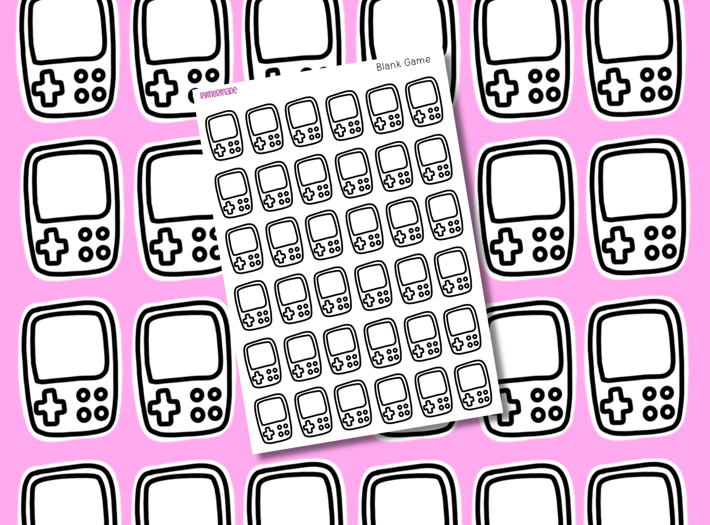Bullet Journal Sticker | Blank Media Trackers | Books / Music / TV / Movies