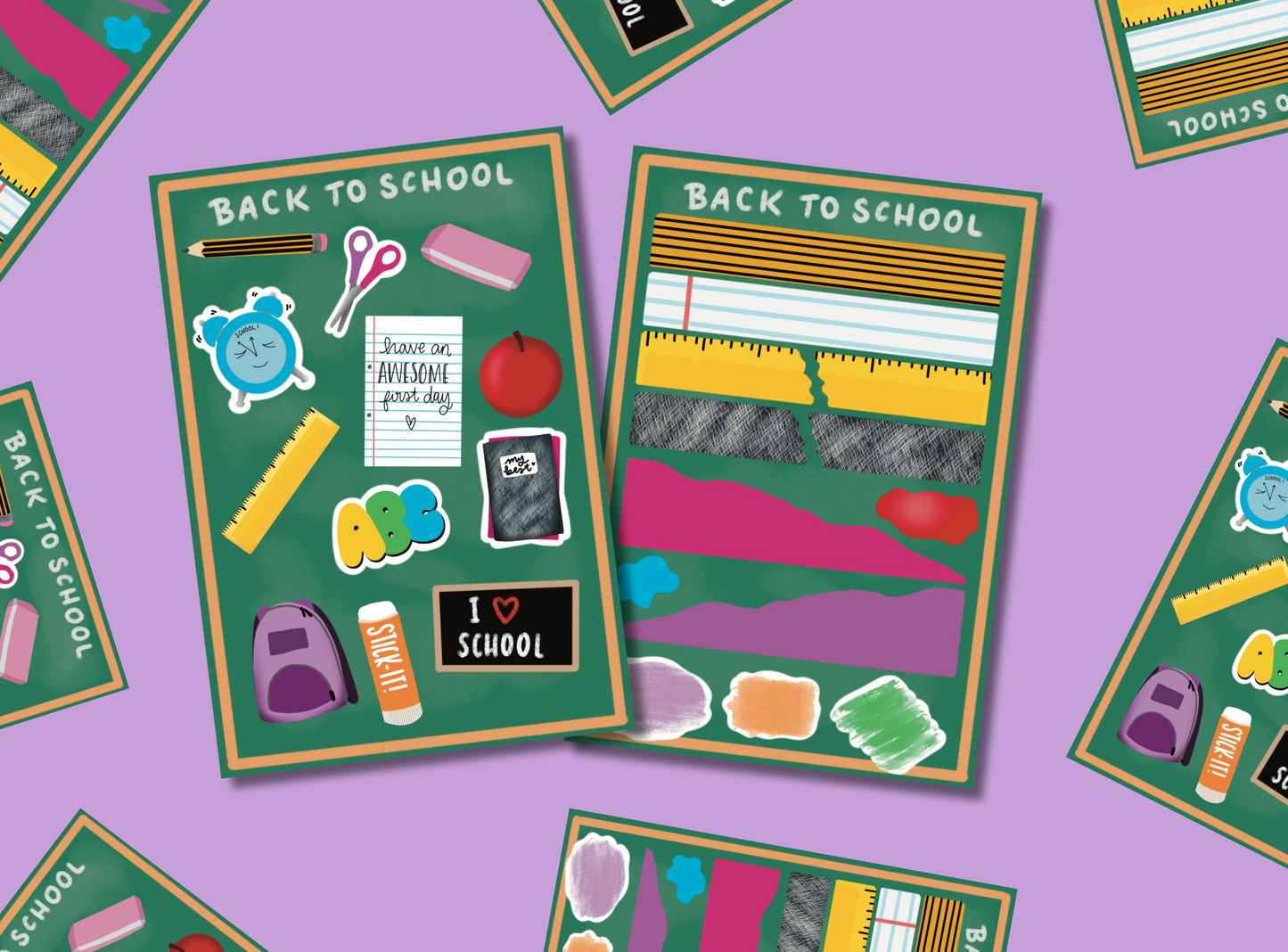 Bullet Journal Stickers | Exclusive Art | Back to School