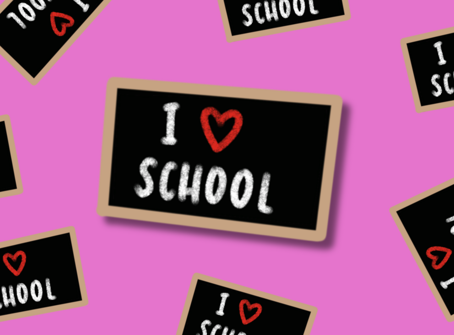Die Cut Stickers | Back to School: Blackboard