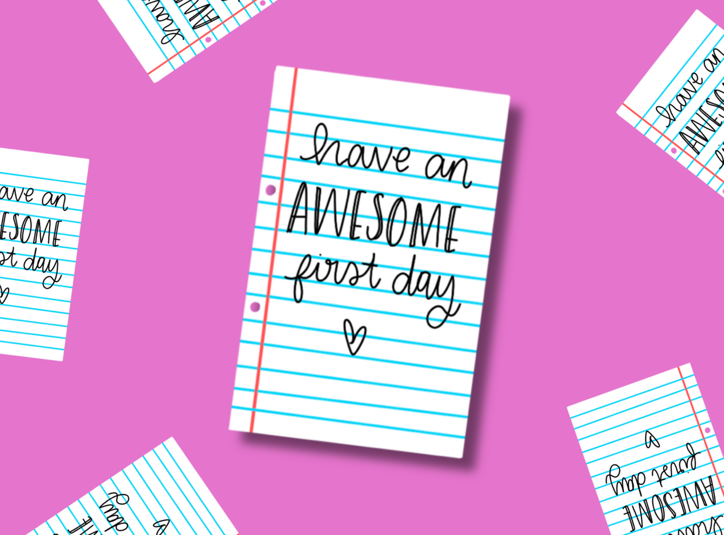 Die Cut Stickers | Back to School: Notepad