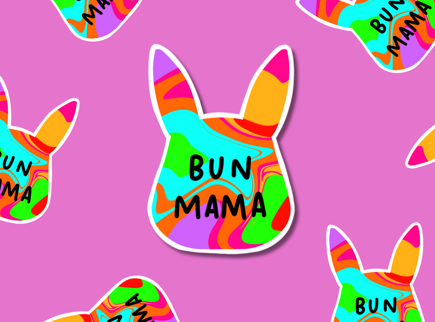 Die Cut Stickers | Bun Mama
