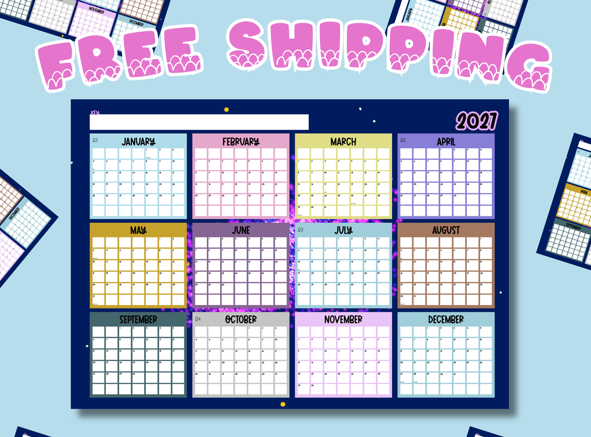 Home and Gifts | Stationery | A1 2027 Calendar: Celestial