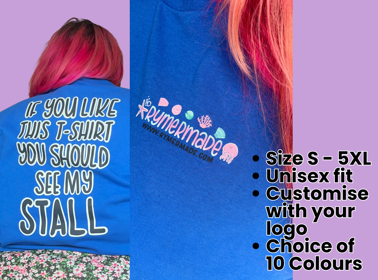 Clothing & Apparel | CUSTOMISE ME! | Planner Stall Event Stallholder T-Shirt | 10 Colour Options