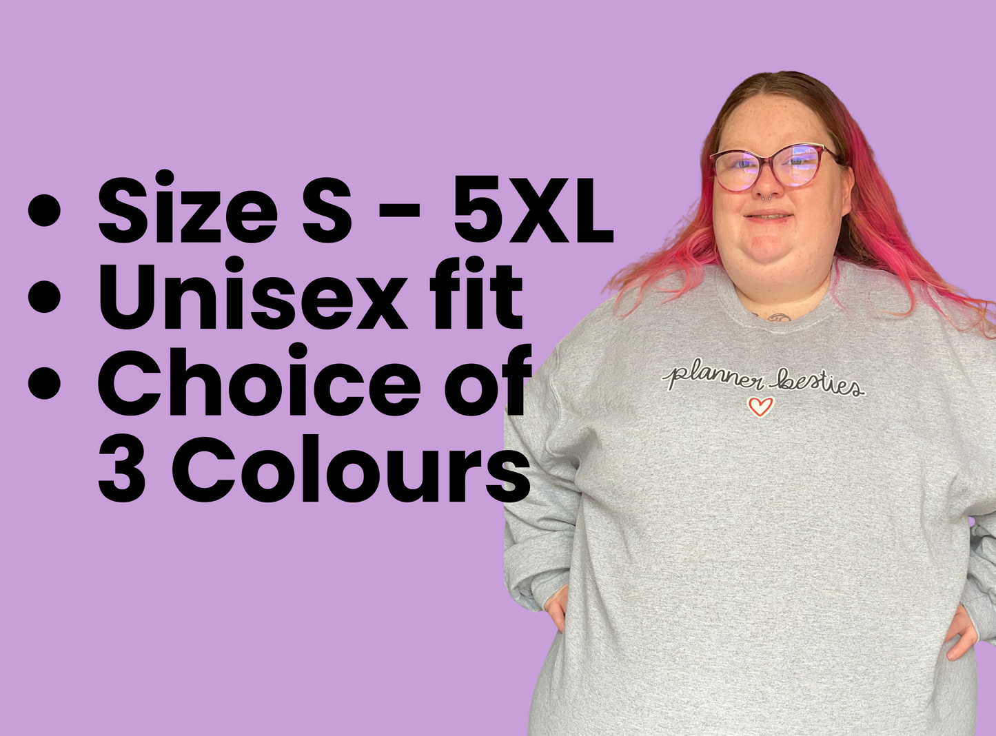 Clothing & Apparel | Planner Besties Sweater | 3 Colour Options
