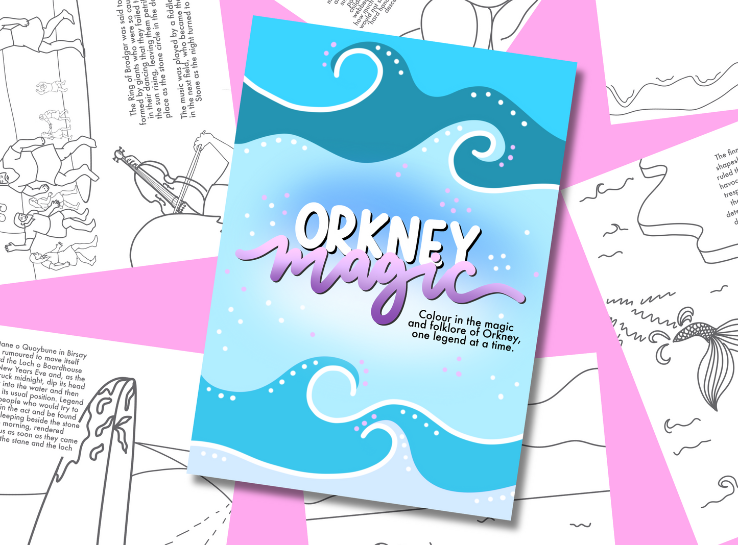 Colouring | Orkney Magic | A4 Orcadian Folklore Colouring Book