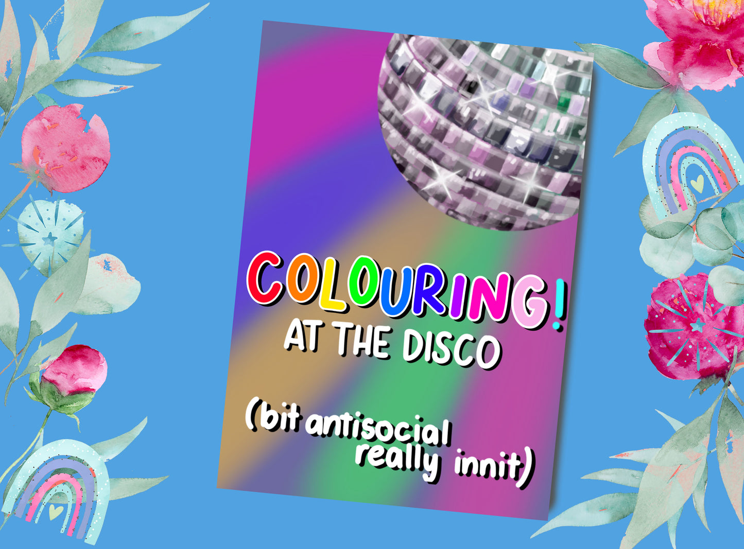 Colouring | A4 Laminated Page Protectors | Colouring at the Disco