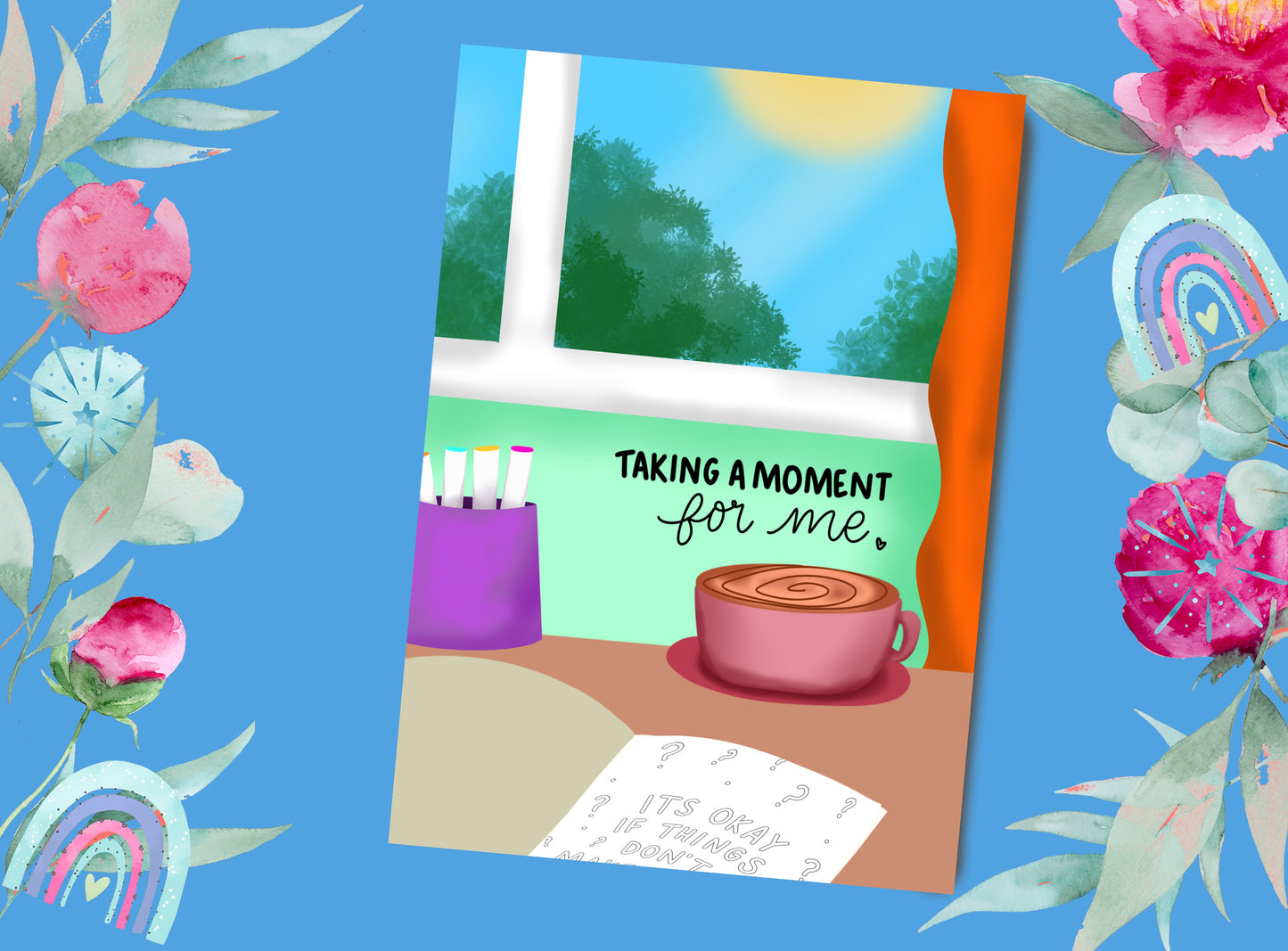 Colouring | A4 Laminated Page Protectors | Taking a Moment