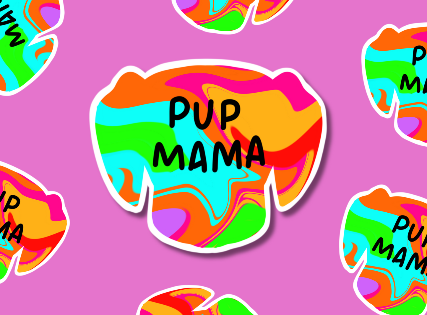 Die Cut Stickers | Pup Mama