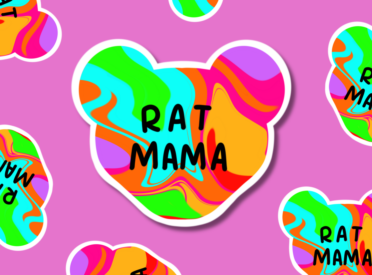 Die Cut Stickers | Rat Mama