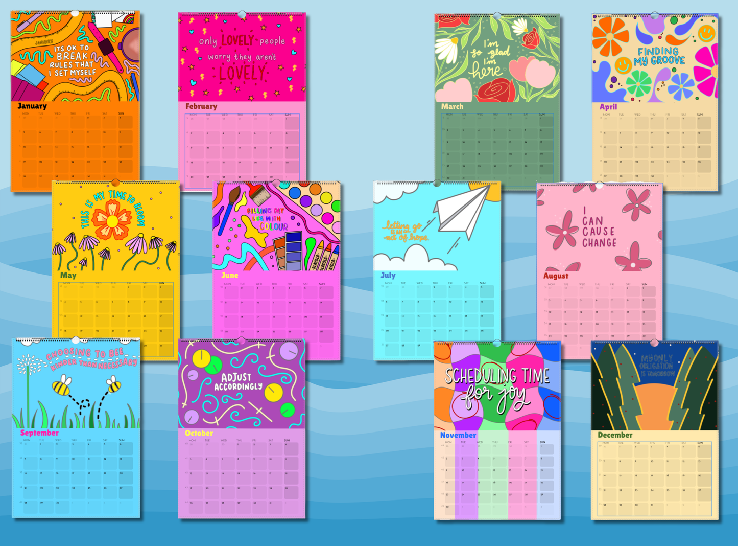 Home and Gifts | 2026 Wall Calendar | Rymermade’s Year of Joy 2026