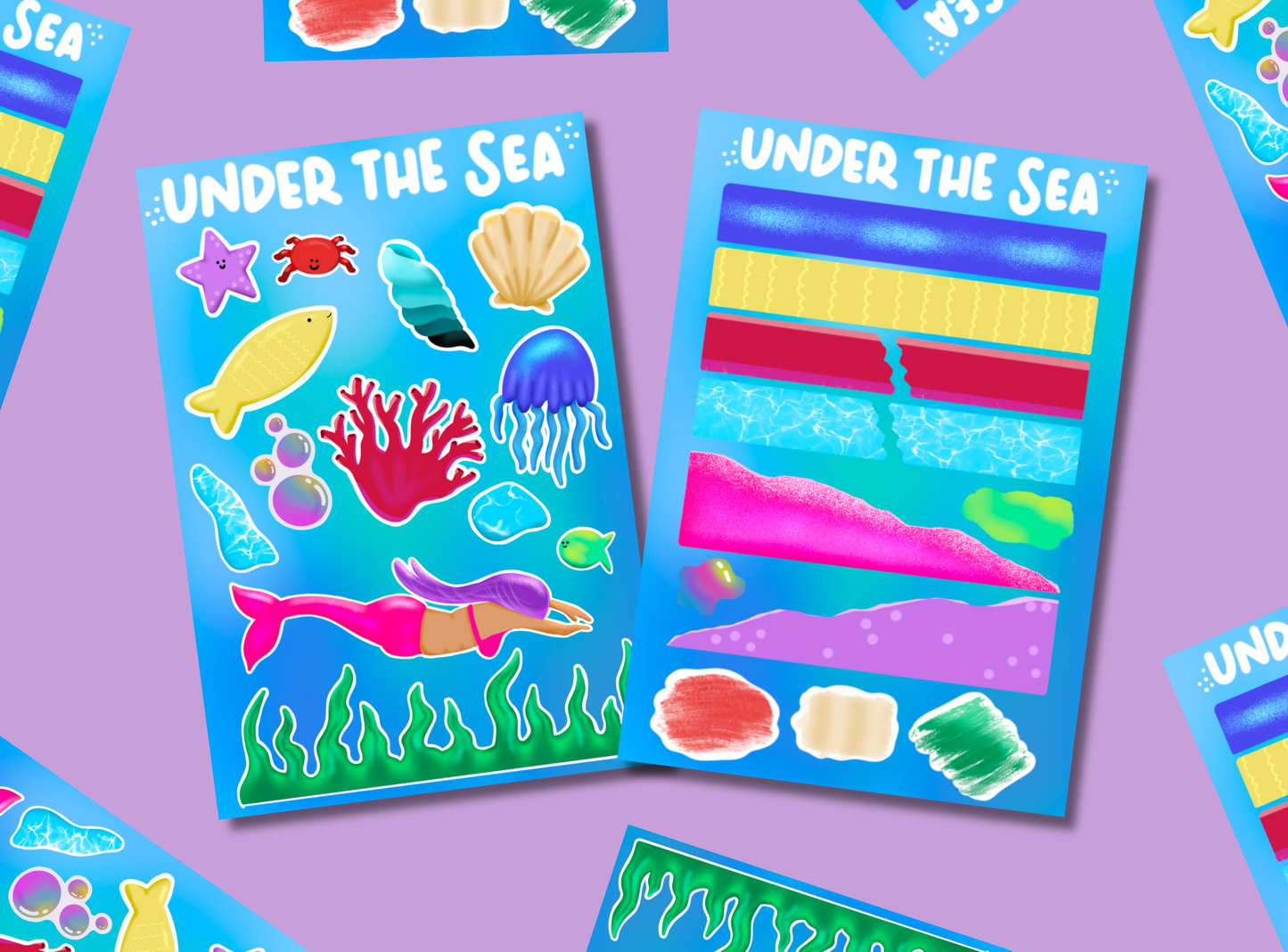 Bullet Journal Stickers | Exclusive Art | Under the Sea