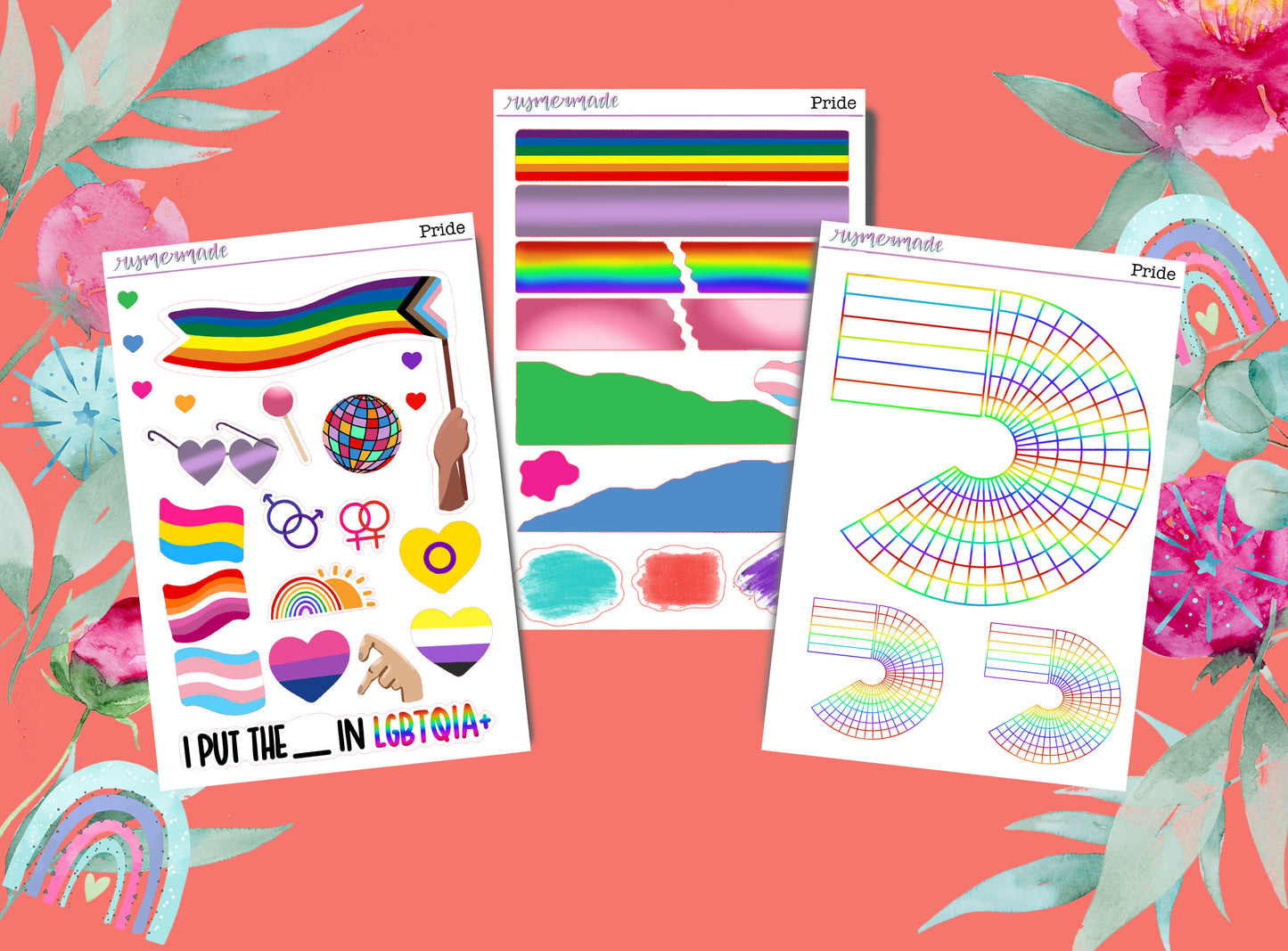 Bullet Journal Sticker Kit | Exclusive Art | Pride