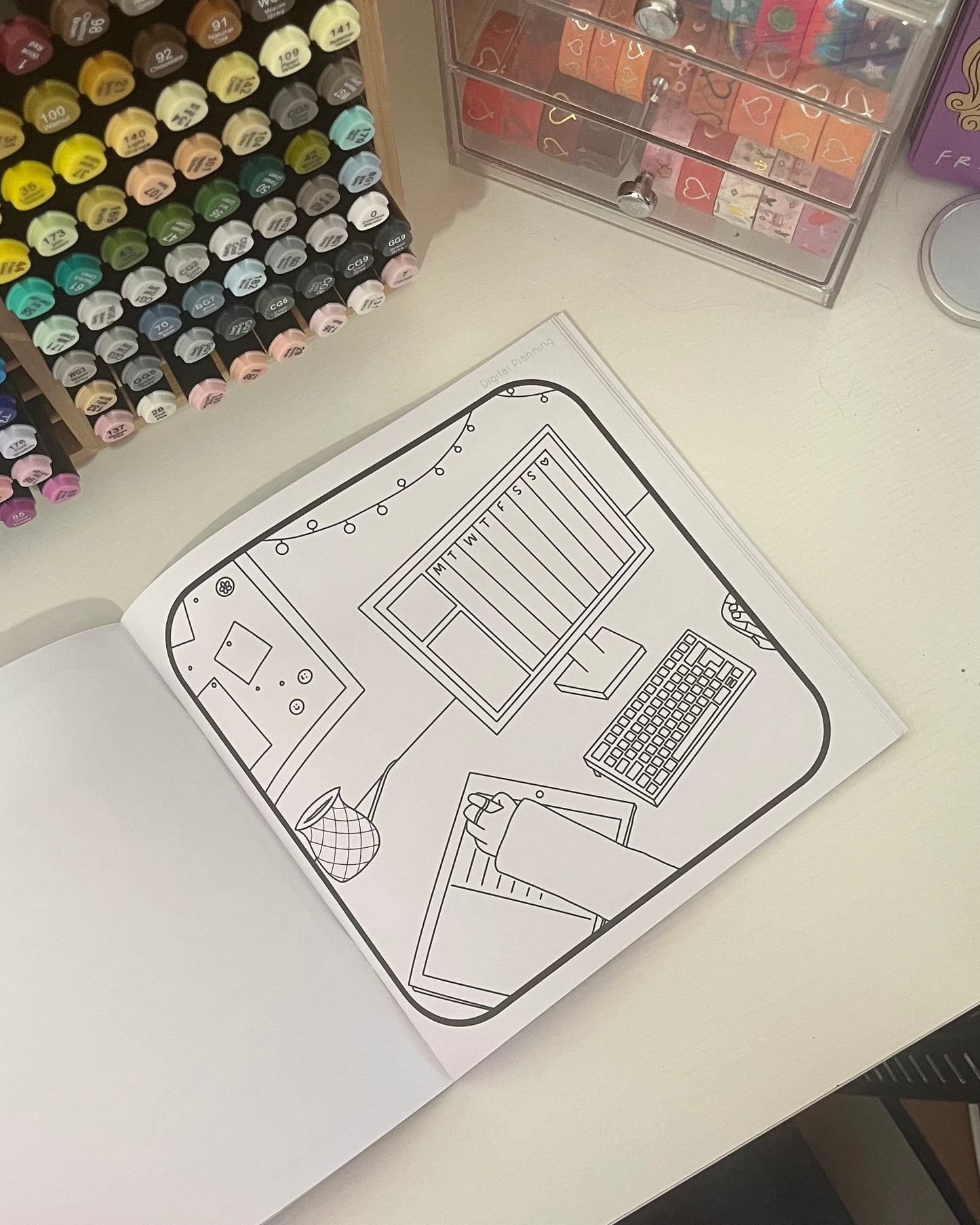 Colouring | Planner Besties | Square Colouring Book