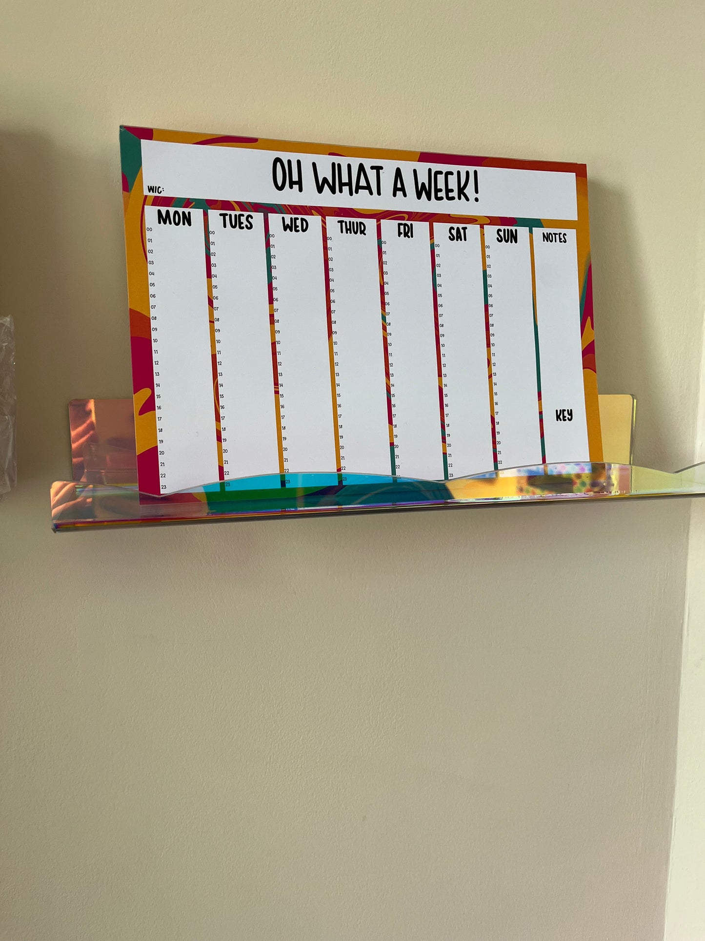 Planner Notepad | Timed Weekly | Oh What a Week!