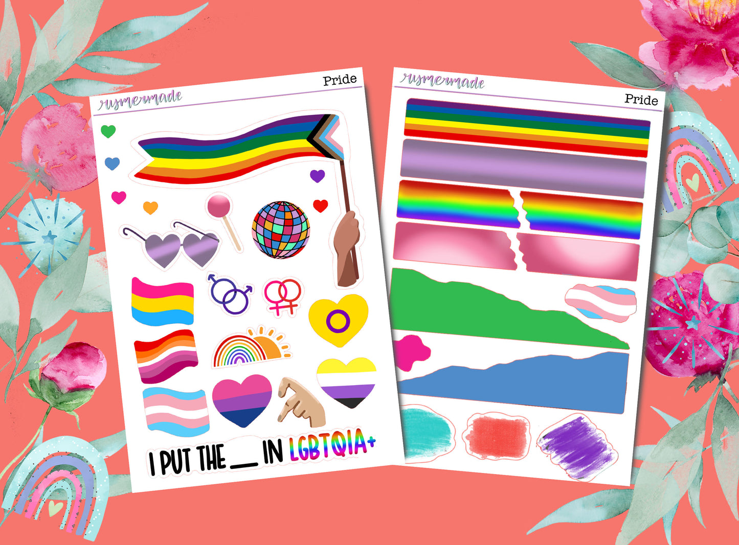 Bullet Journal Sticker Kit | Exclusive Art | Pride