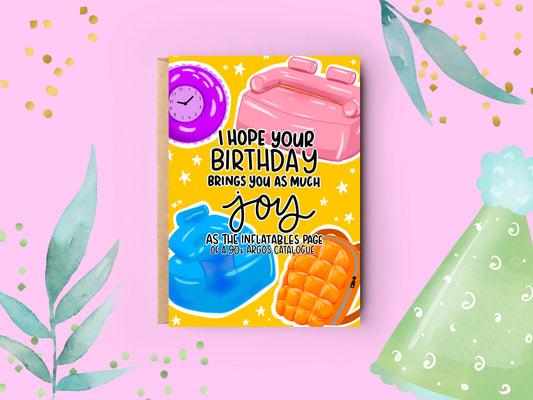 Birthday Card | Argos Catalogue Inflatables