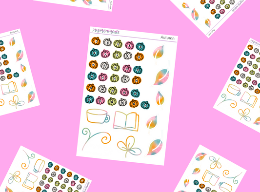 Mini Sticker Sheet | Exclusive Art | Autumn