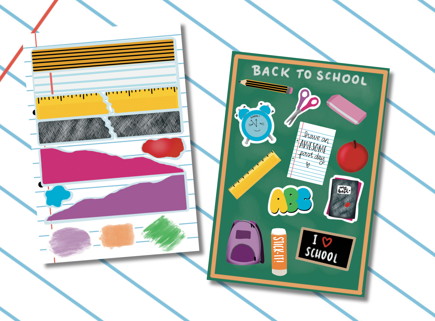 Junk Journal Kit | Exclusive Art | Back to School