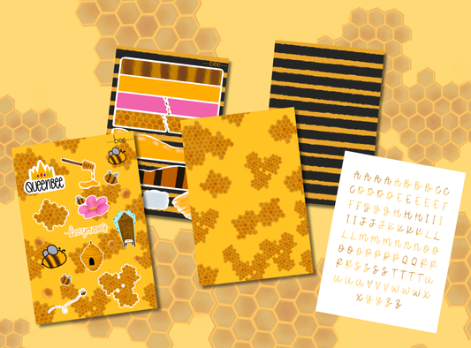 Junk Journal Kit | Exclusive Art | Bee