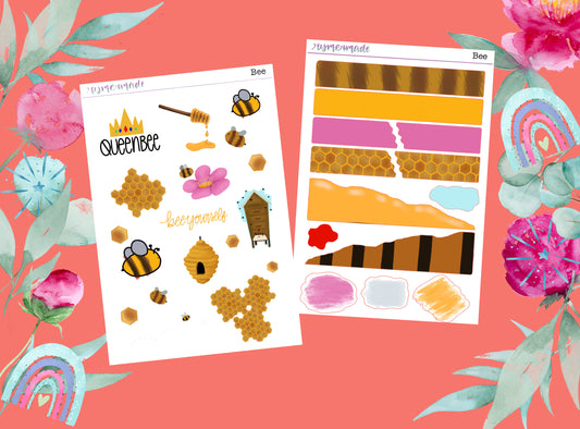 Bullet Journal Sticker Kit | Exclusive Art | Bee