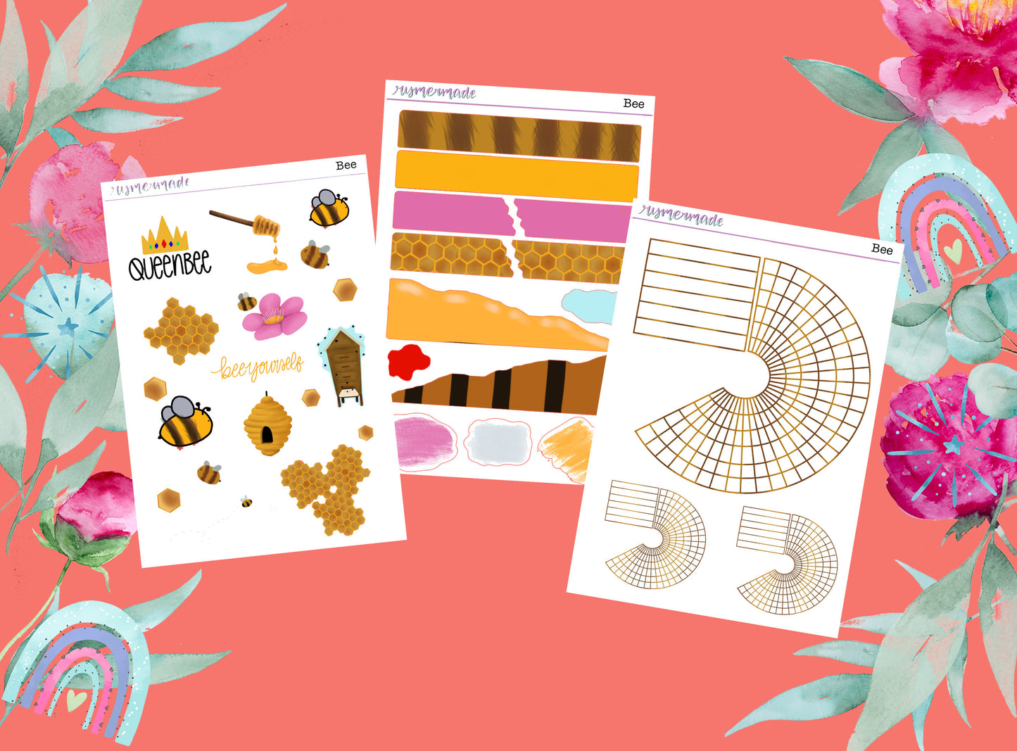 Bullet Journal Sticker Kit | Exclusive Art | Bee