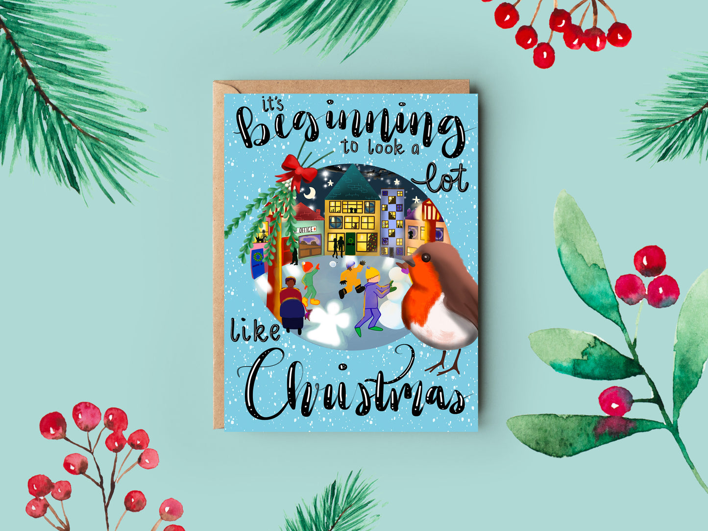 Christmas Card | Beginning to Look a Lot Like Christmas