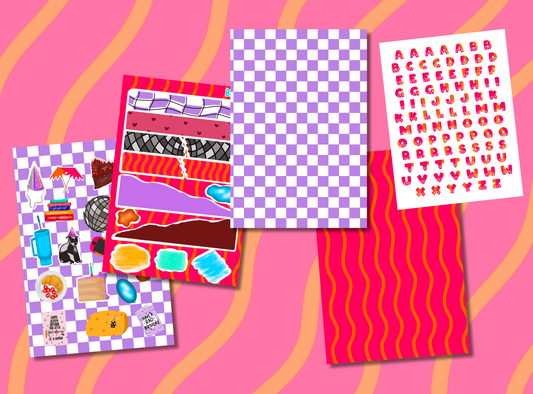 Junk Journal Kit | Exclusive Art | Birthday