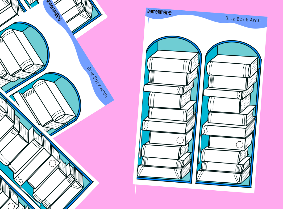 Bullet Journal Sticker | Exclusive Art | Book Arch - 10 COLOURWAYS AVAILABLE