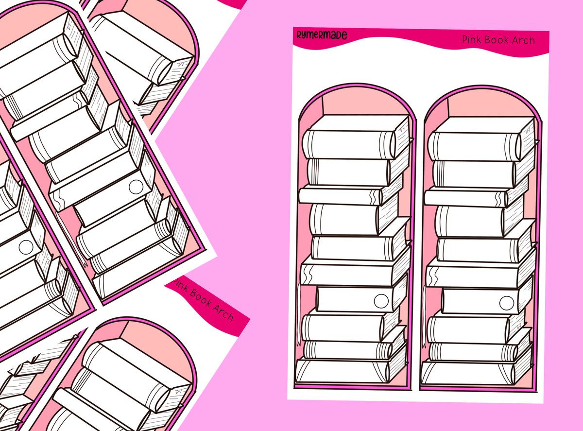 Printable Bullet Journal Sticker | Exclusive Art | Book Arch: The Whole Rainbow