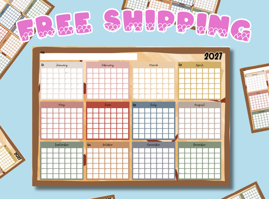 Home and Gifts | Stationery | A1 2027 Calendar: Book Cafe