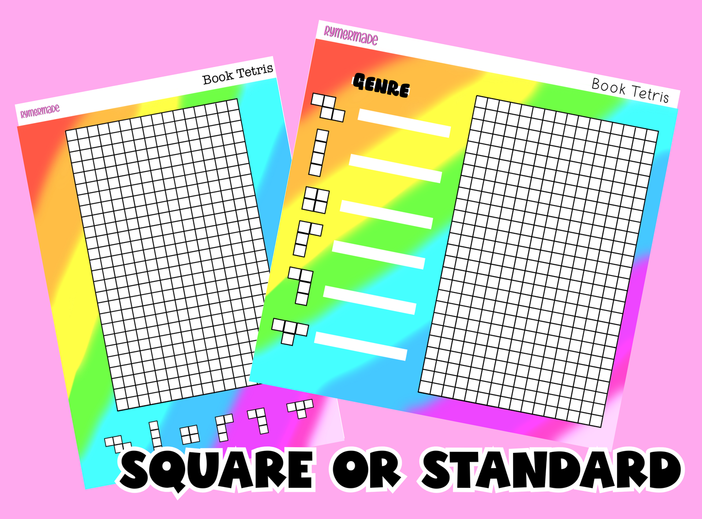 Bullet Journal Sticker | 2 Sizes Available | Book Tetris