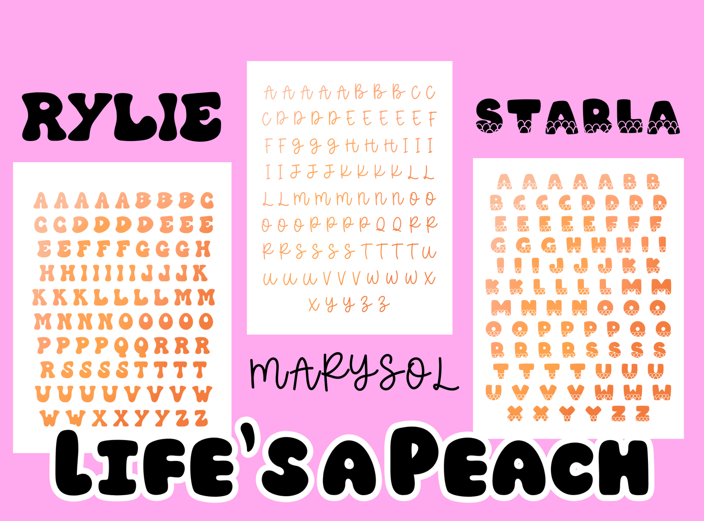 Junk Journal Stickers | Block Letters (Choice of 3 Fonts)