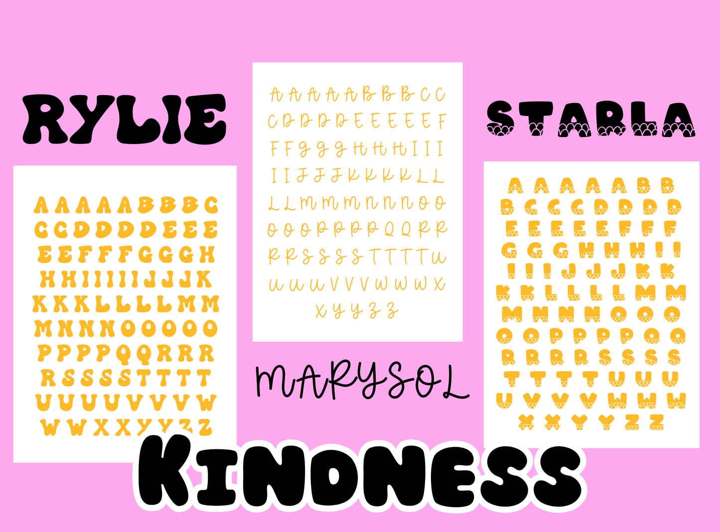 Junk Journal Stickers | Block Letters (Choice of 3 Fonts)