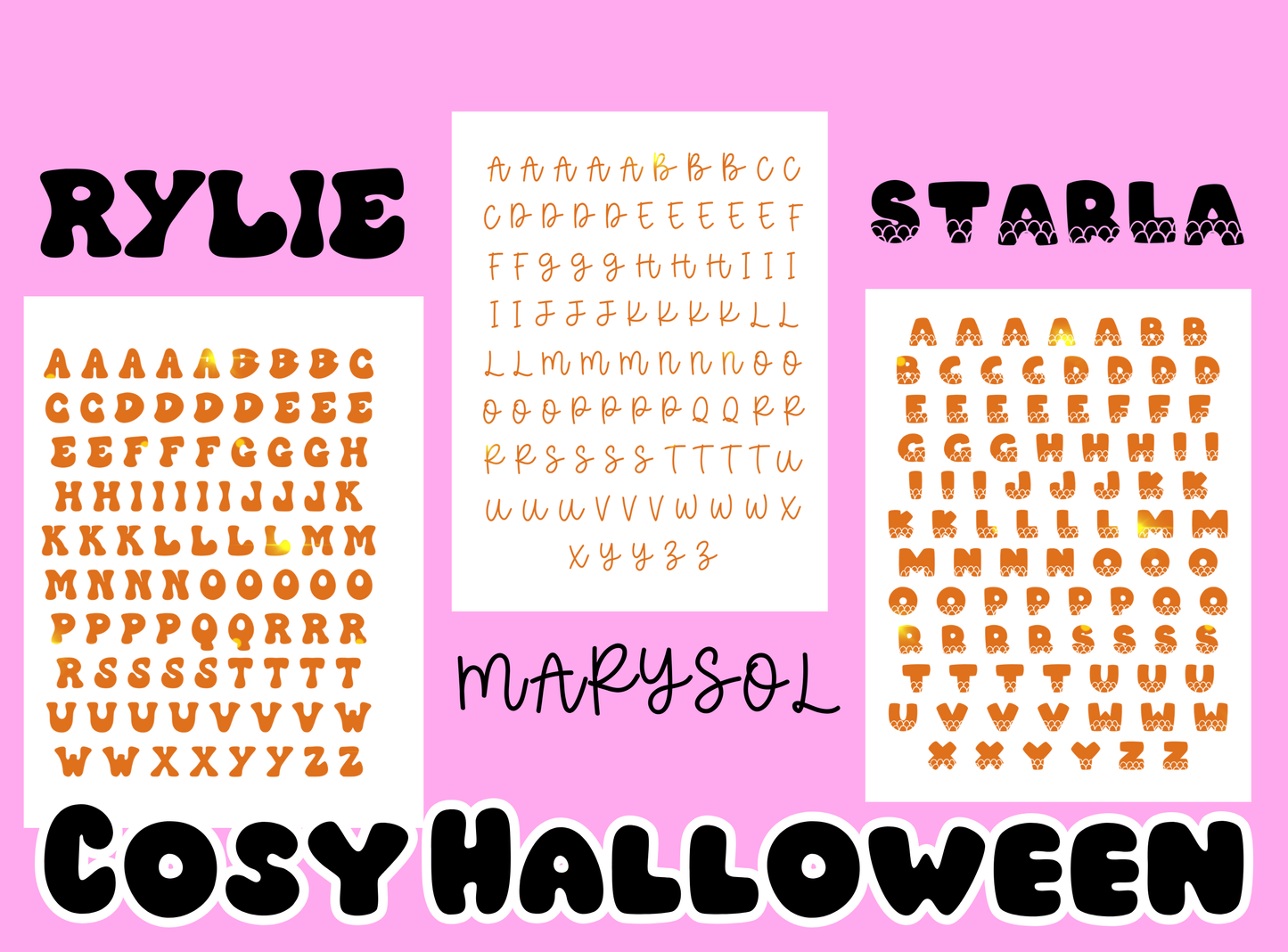 Junk Journal Stickers | Block Letters (Choice of 3 Fonts)