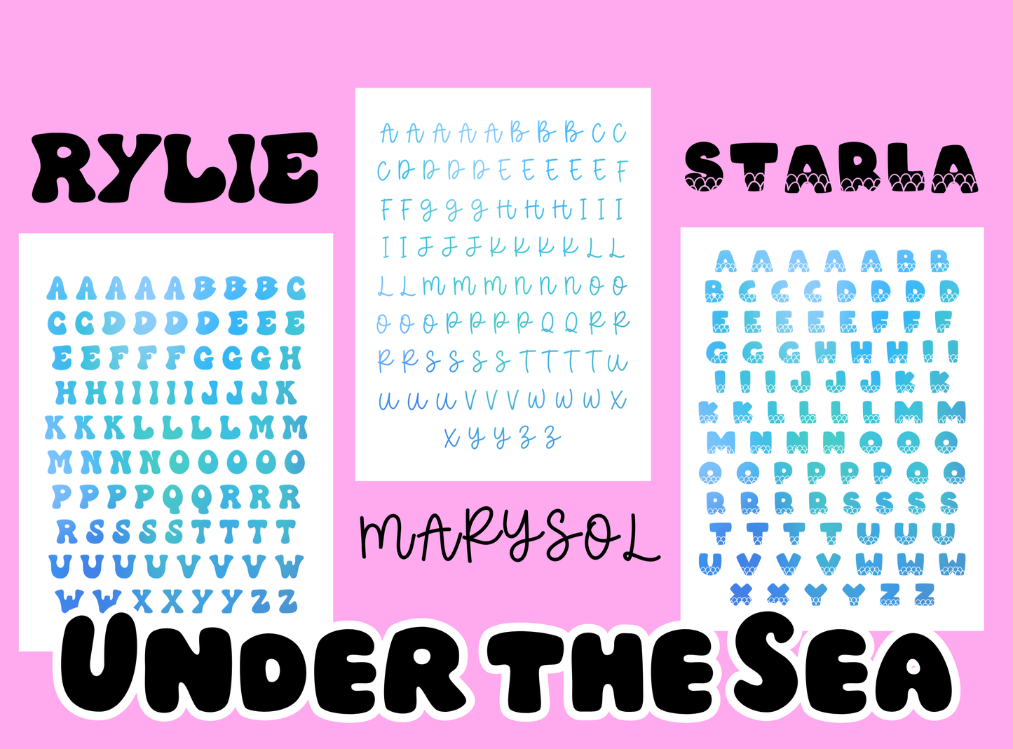 Junk Journal Stickers | Block Letters (Choice of 3 Fonts)