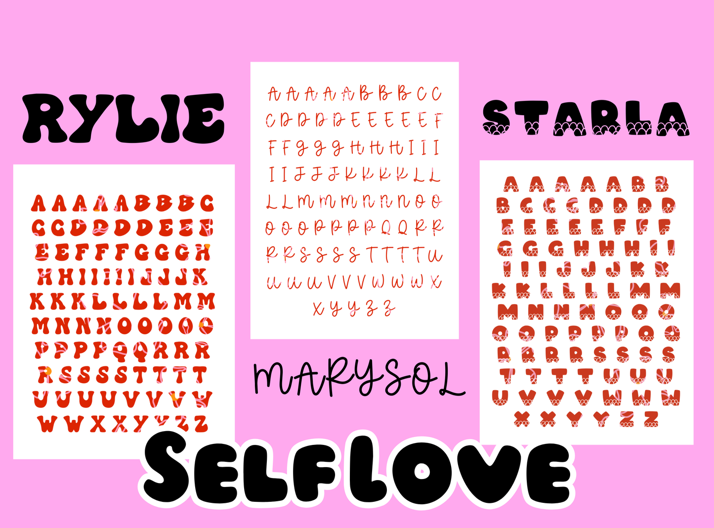 Junk Journal Stickers | Block Letters (Choice of 3 Fonts)