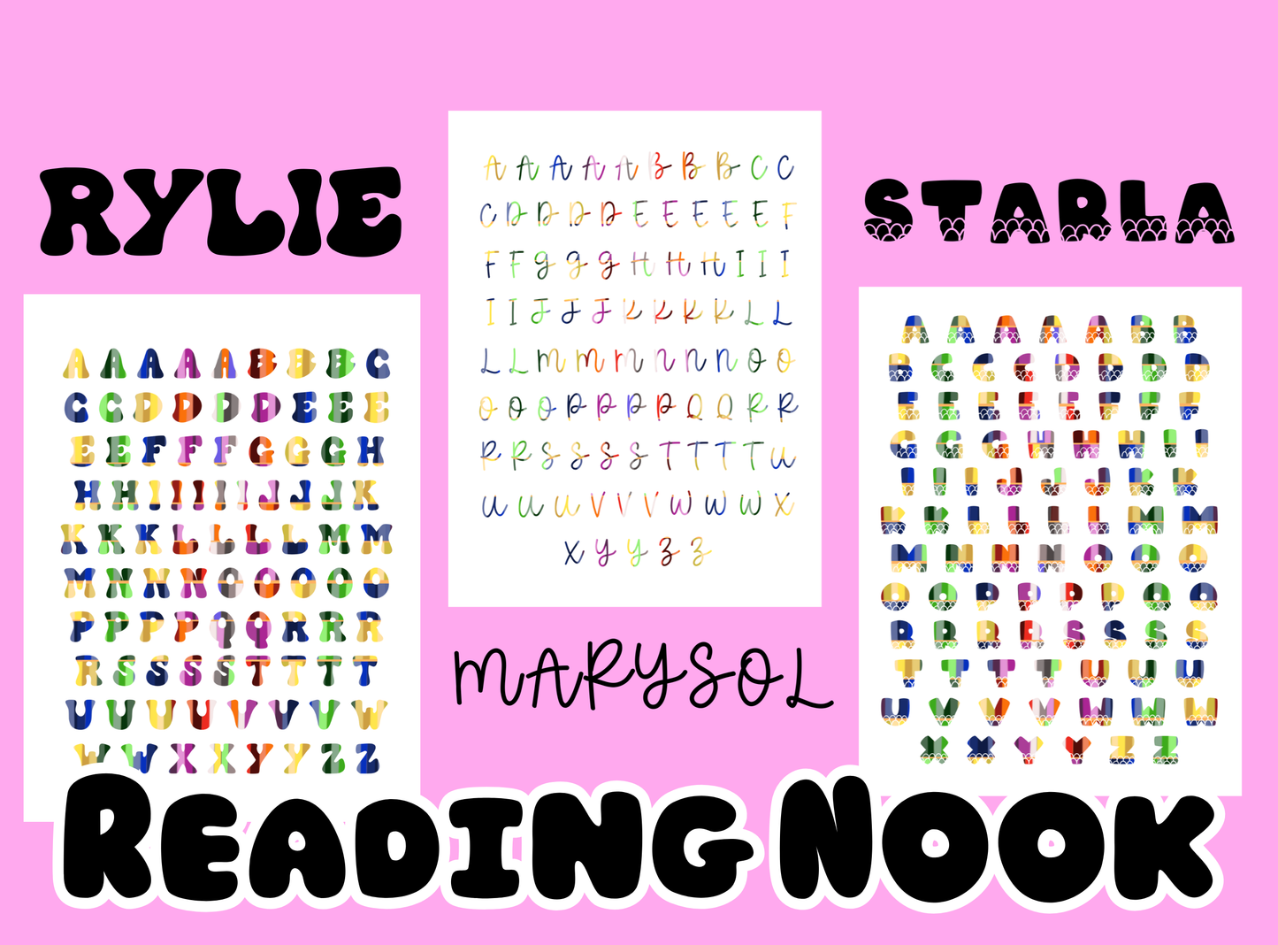 Junk Journal Stickers | Block Letters (Choice of 3 Fonts)