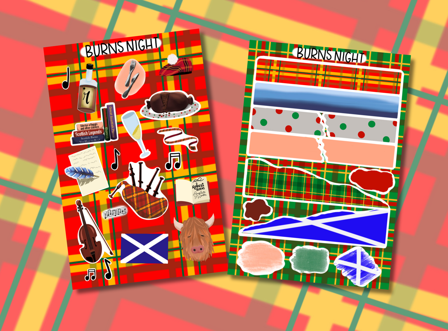 Junk Journal Kit | Exclusive Art | Burns Night