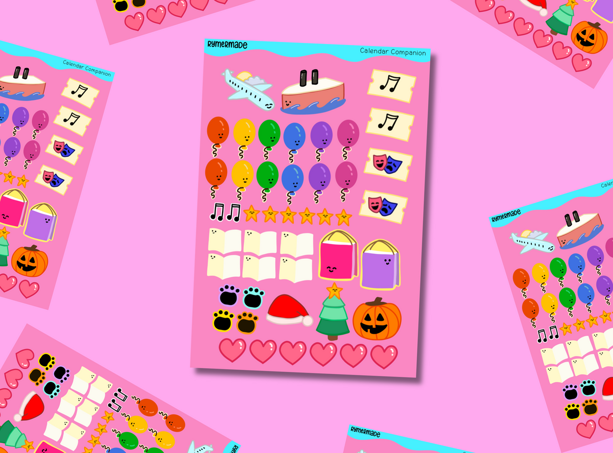 Digital Bullet Journal Sticker | Exclusive Art | Calendar Companion