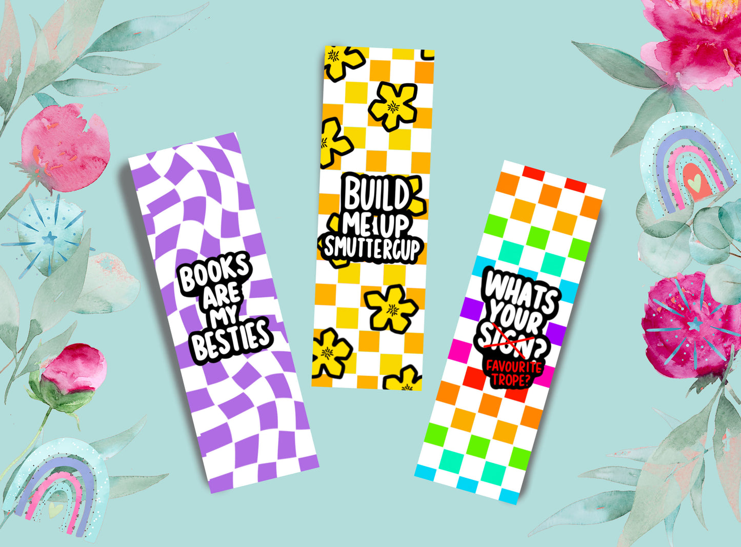 Bookmarks | Build Me Up Smuttercup | Checkerboard