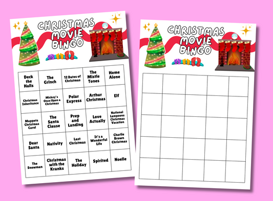 Bullet Journal Sticker | Christmas | Christmas Movie Bingo