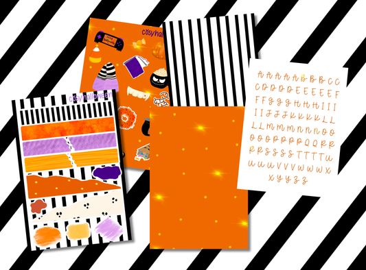 Junk Journal Kit | Exclusive Art | Cosy Halloween