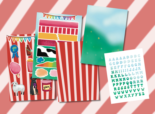 Junk Journal Kit | Exclusive Art | County Fair