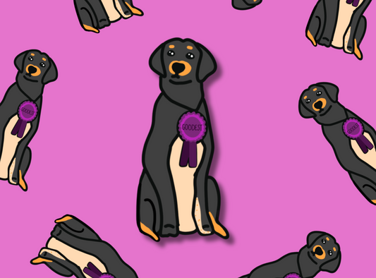 Die Cut Stickers | County Fair: Goodest Rottweiler Dog
