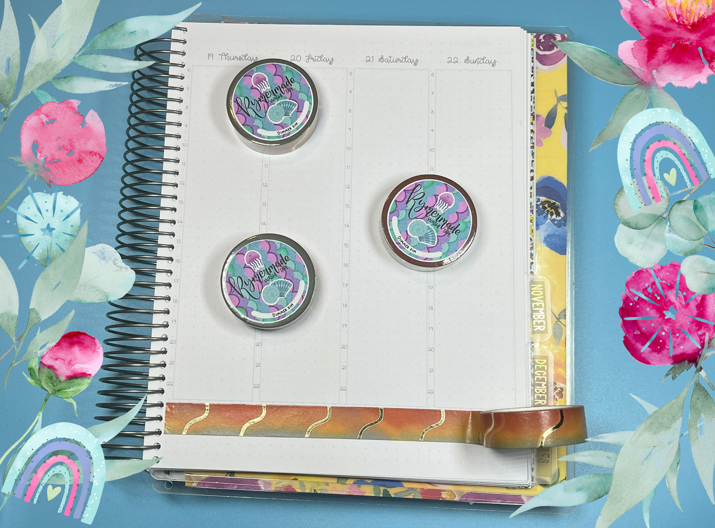 Washi Tape | Coastal Collection | Dimmer Sim