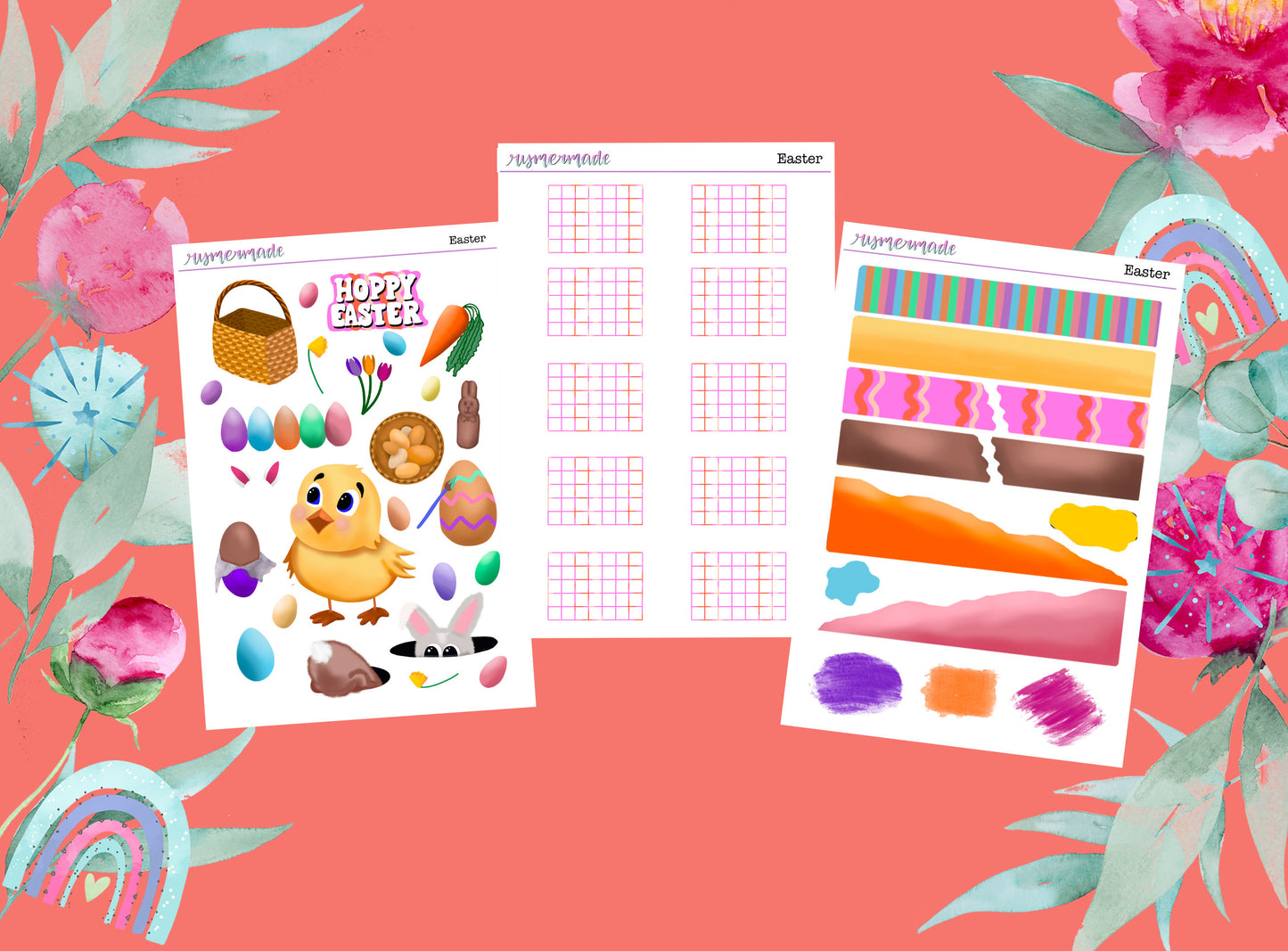 Bullet Journal Sticker Kit | Exclusive Art | Easter