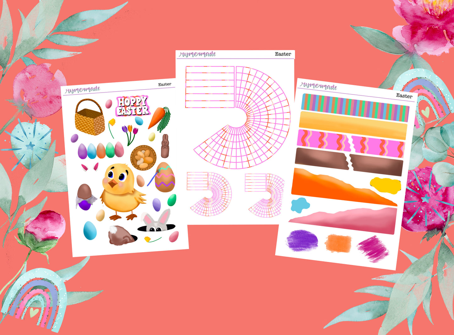 Bullet Journal Sticker Kit | Exclusive Art | Easter