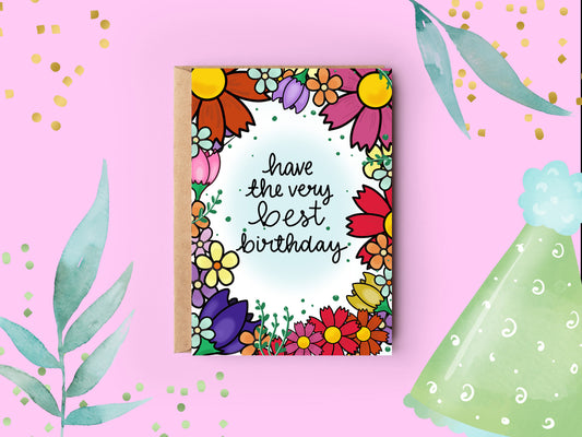 LAST CHANCE Birthday Card | Floral Birthday