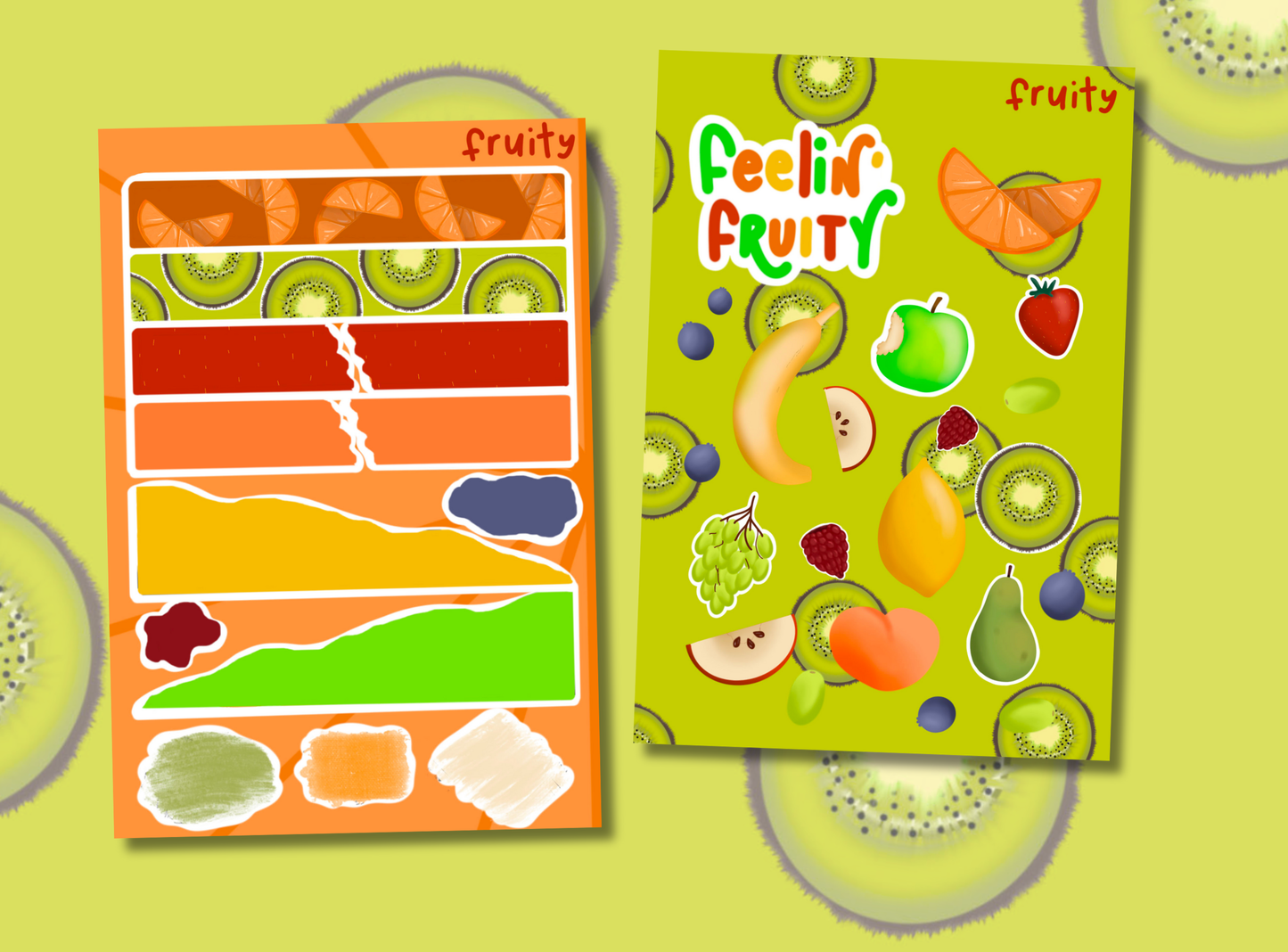 Junk Journal Kit | Exclusive Art | Fruity
