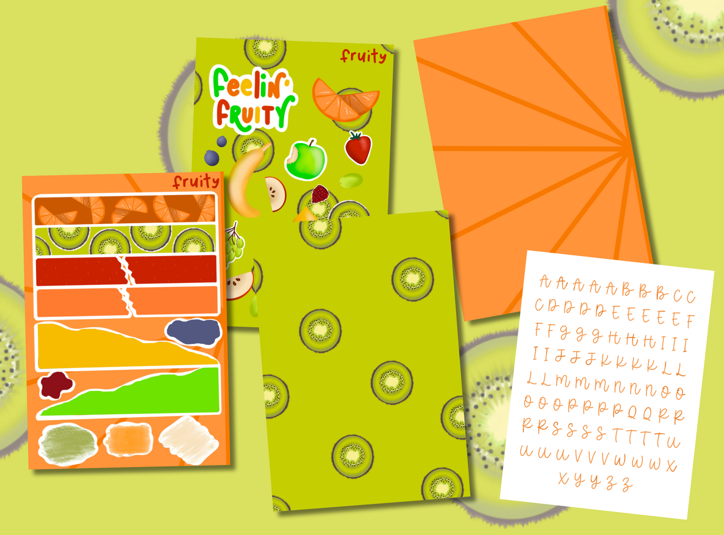 Junk Journal Kit | Exclusive Art | Fruity